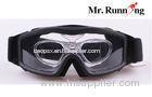 Clear PC Lens Military Tactical Goggles , Black TPU Frame Eyeglasses