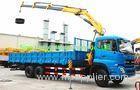 OEM XCMG 10T SQ10ZK3Q Truck Mounted Crane , Blue Truck Arm Crane