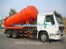 SINOTRUCK HOWO 12M3 Sewage Suction Truck 6X4 in White , 290HP 336HP