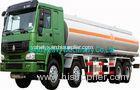 Green 8x4 38000L Oil Tanker Truck with 400L Fuel Tank , 380 Horsepower
