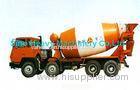 Orange 8x4 16cbm Concrete Mixer Trucks / EURO 2 Diesel Cement Mixer Truck