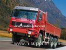 Red 350HP 6x6 Heavy Cargo Trucks All Wheel Drive , Diesel Trucking