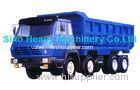 Blue 290hp Unloading Heavy Duty Dump Truck 8x4 , 50 Ton Trucks