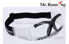 Black / White Plastic Frame Prescription Basketball Glasses For Man