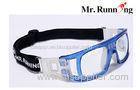 Volleyball / Badminton Eyeglasses , Blue Frame Goggle For Men / Women