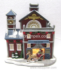 LED Christmas House, Resin Christmas House Gifts DS1276D