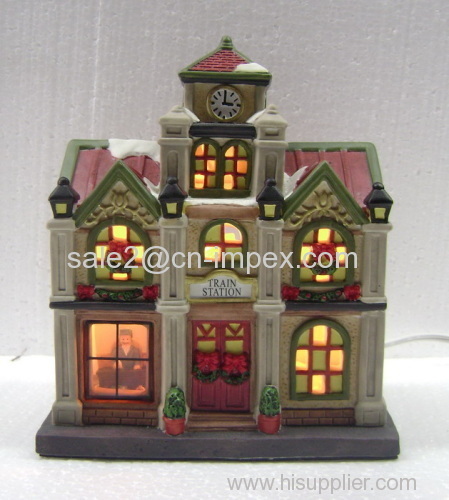resin crafts & gifts- train station DS1611B