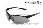 Ladies Protective Polarized Sport Sunglasses With TR90 Black Frame