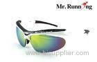 Unisex Mirror Polarized Sport Sunglasses , Comfortable Cycling Glasses