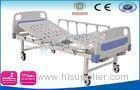 2 In 1 Triple Folding Adjustable Hospital Beds Medical Furnitures With 2 Crank