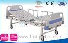 2 In 1 Triple Folding Adjustable Hospital Beds Medical Furnitures With 2 Crank