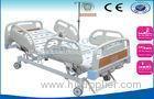 Three Function Manual Hospital Bed With PP / ABS Head And Foot Board