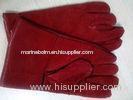 12" 14" 16" Red Cowhide Split Leather Welding Gloves Heat Resistant