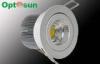 3000K - 3200K COB Dimmable LED Downlights 950lm with 75mm Cut Out Size , 12W LED Downlight