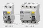 2 Poles AC 230V electrical Residual Current Circuit Breaker with 16 - 125 amp