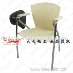 elegant fashion PP stacking lecture chair with writing tablet