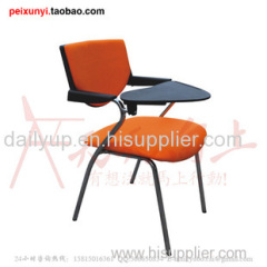 Cheap colorful plastic school chair with writing tablet,reasonable price