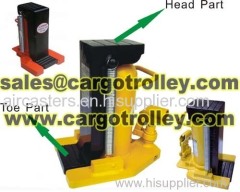 Hydraulic toe jack structure is compact and simple