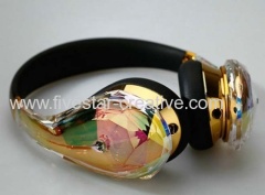 Monster Newest 2013 Monster Diamond Tears Headphones Gold W/ControlTalk