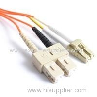 2 Mtr 1.6mm Duplex Cable-Multimode 62.5/125um-SC/PC-LC/PC