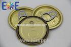 202# 52mm Tinplate POP Top Can Lid With Gold Inside Lacquer