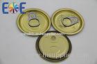 Food Grade Pop Can Lids , Tinplate Can Easy Open End 202# 52mm