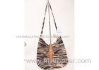 Fashionable Winter Mix Color Raffia Beach Bag For Party , 30cm x 32cm