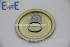 Metal Can Cap 200# 50mm Full Open Canned Food Lids , Metal EOE Lids