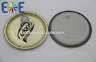 Canned Food Lids 300# 73mm EOE Metal Container Easy Open Door