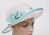 Fashionable 9cm Short Brim Ladies Sinamay Hats / Ladies Dress Hats For Party