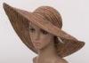 15cm Taupe Wide Brimmed Sun Hat / Raffia Leisure Hat For Seashore