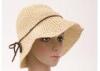 8cm Short Brim Packable Sun Hat / Paper String Crochet Hat For Adults Packable Sun Hat