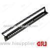 1U Rack Mounted 24 port patch panel with tray , Rj45 patch panels for network cabinet