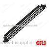 Black 110 Type Patch Panel , Dust - proof 24 port Rj45 Rack Mount Patch Panel