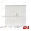 ABS/PC 1 Ports Network Faceplate with Shutter 86*86 for computer