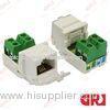 Cat 3 UTP 8P4C rj11 module jacks , Cat3 Keystone Jack with nickel plating