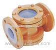 Acid Resistant Fluorine Lined Sight Glass , 25mm-100mm -20 - 120