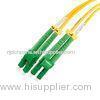 LC/PC - LC/PC Single Mode Duplex FO Patch Cord for LAN , Optic Fiber Sensors