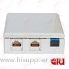 1 / 2 port Surface Mount Boxes for fiber optic / Optical fiber desktop boxes