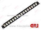 16 port 1U white & black Optical Fiber Fittings FTTH optical fiber patch panel for ODF