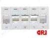 white Rj45 24 port UTP Rack Mount patch panel , Cabling System patch panels