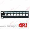 1U Rj45 cat6 cat5e patch panel 24 port , Rack Mount metal empty patch panels