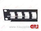 Black empty 16 / 32 port Rj45 Rack Mount Patch Panel 1U for cat5e / cat6