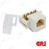 High-perfornance Fire Polycarbonate CAT5e/CAT6 UTP rj45 Keystone Jack UL94V-0 Grade