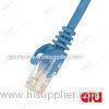 Blue CCA / CU cat6 OEM Rj45 Patch Cord ferrari boot ISO11801 , TIA/EIA 568 Standard