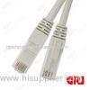 4 pair White UTP Cat5e Rj45 Patch Cord / cables ethernet CM / CMR Flame rated