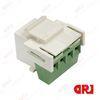 White TIA-568-A and TIA/A-568-B UTP Cat 3 / Cat3 keystone jack for Structure Cabling System
