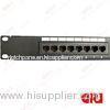 19 inch 16 port cat5e UTP patch panel , black patch panels for Structure Cabling System