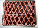 Red PES yarn sea Multifilament Fishing Nets / Knotless Fish Nets for fish pond and set net