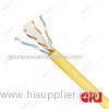 Yellow Red Green Cat6 UTP Lan Cat6 Network Cable with fireproof jacket